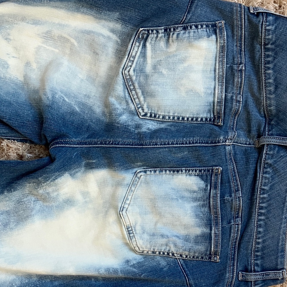 Torrid Distressed Blue Flare Jeans - Picture 5 of 5